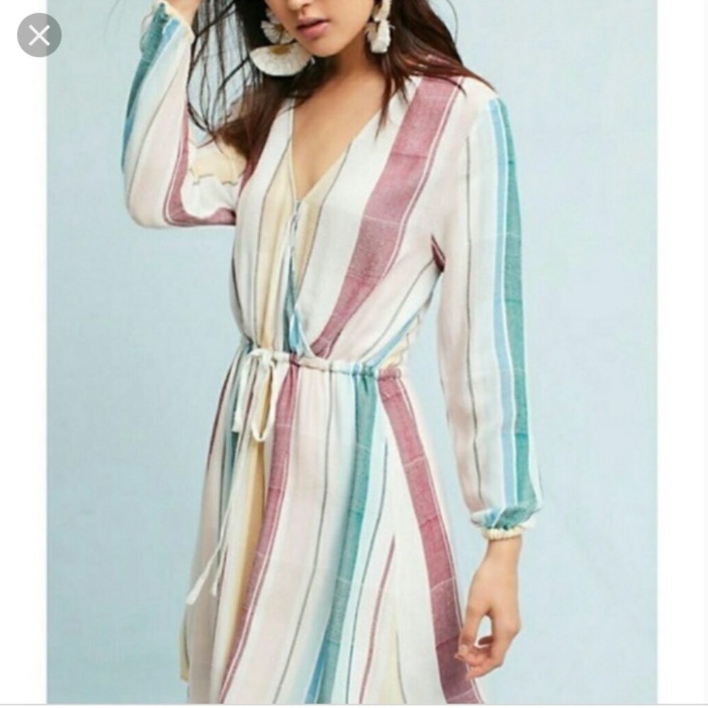 yarn dyed drawstring Anthropologie rails dress